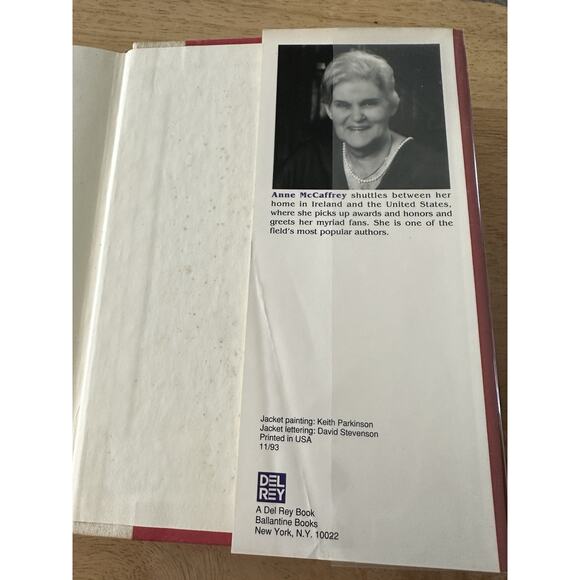 The Chronicles of Pern: First Fall, Ann McCaffrey HC/First Ed/DJ/VTG 1993 Sci Fi - Picture 11 of 13